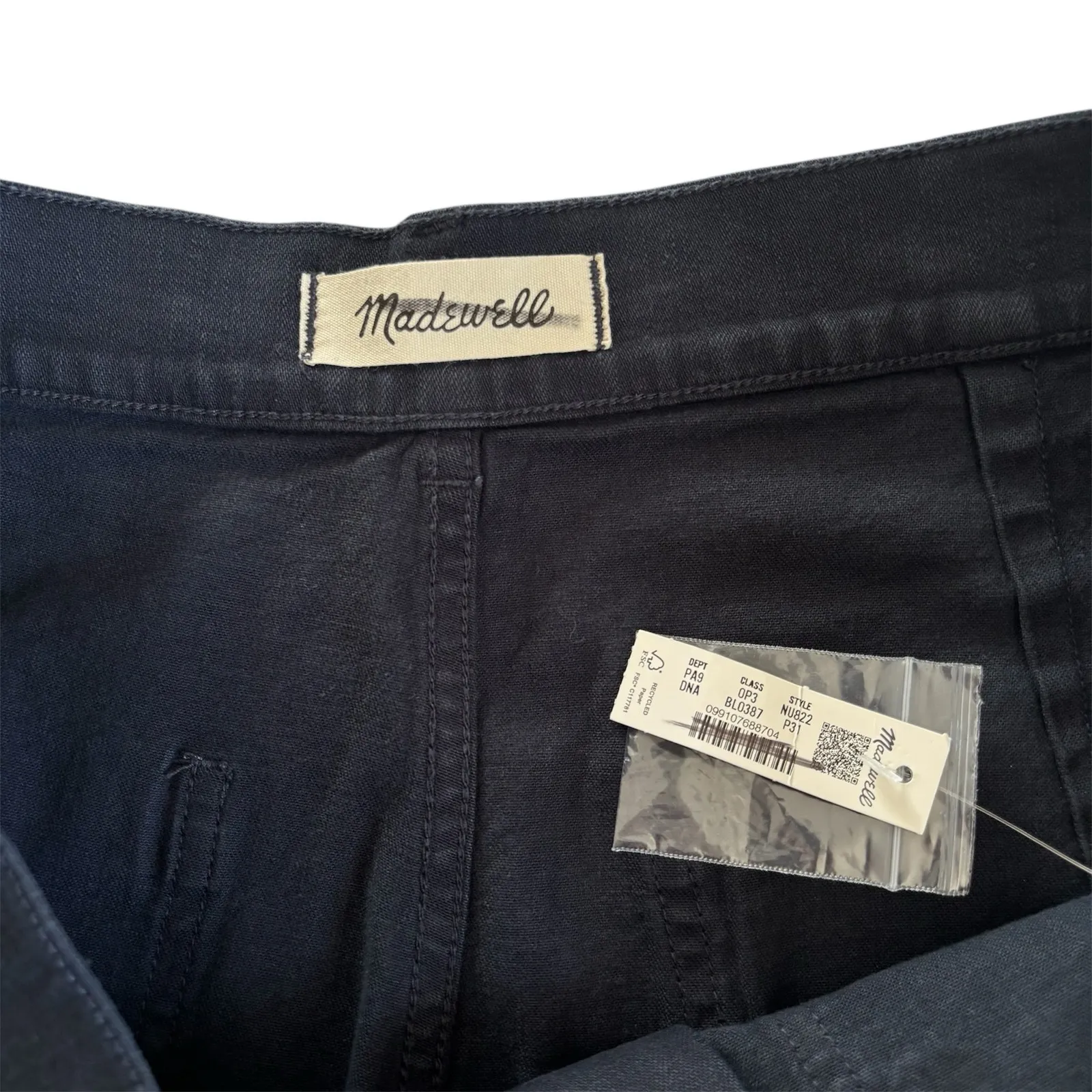 Madewell Emmett Wide Leg Jeans Comfort Stretch Classic Navy Size Petite 31 NWT - Image 3