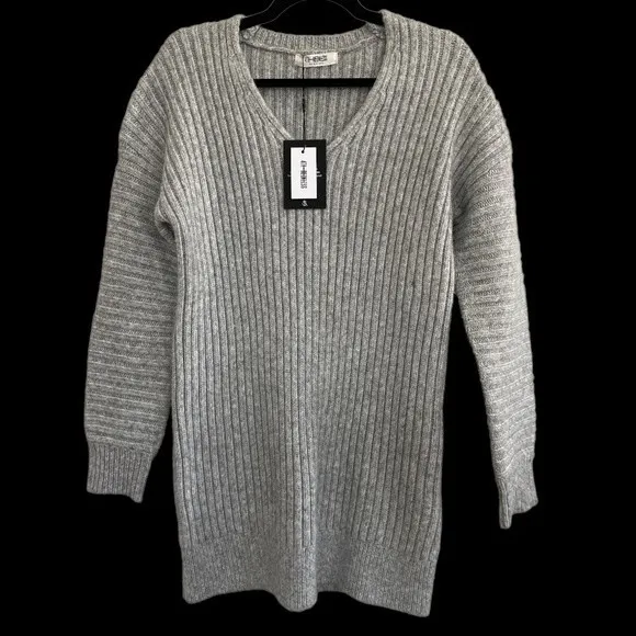 NWT 4th & Reckless Tamara Oversized Sweater Dress in Gray Size XS‎ - Image 6