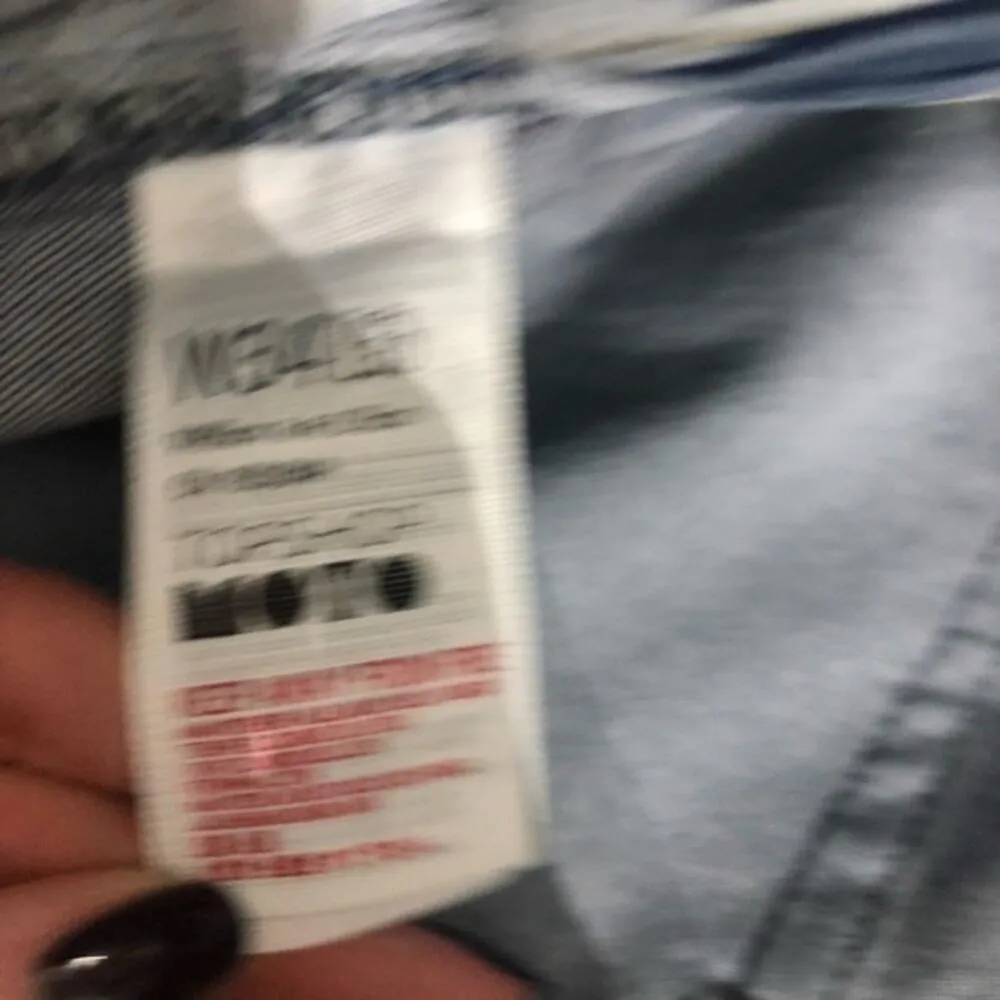 Topshop Moto Stripe Jamie Flare Denim Blue Jeans Size 34x30 NWT - Image 7