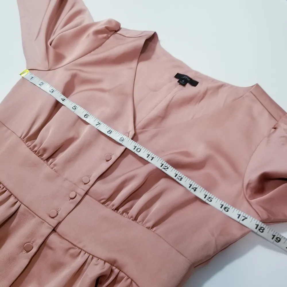 J. Crew Button Front A-Line Midi Dress - Image 5