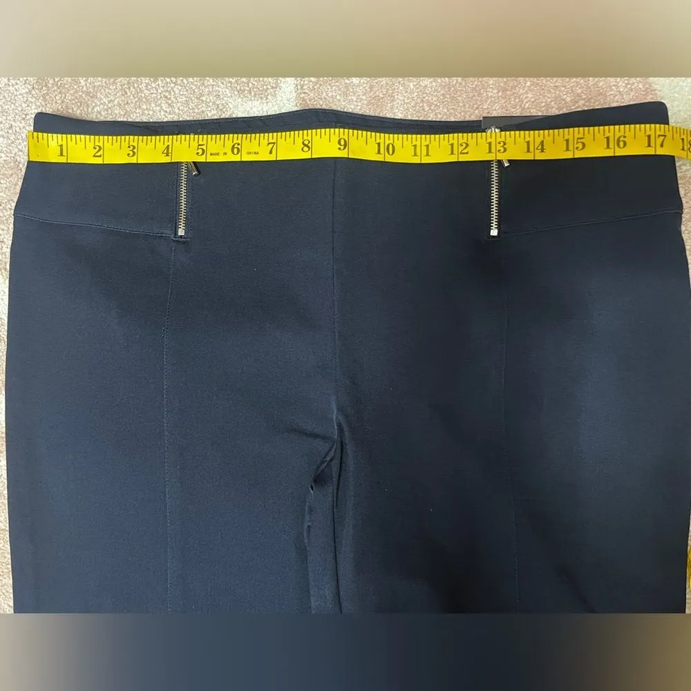 Alfani Navy Blue Dress Work Capris Size 12 - Image 5