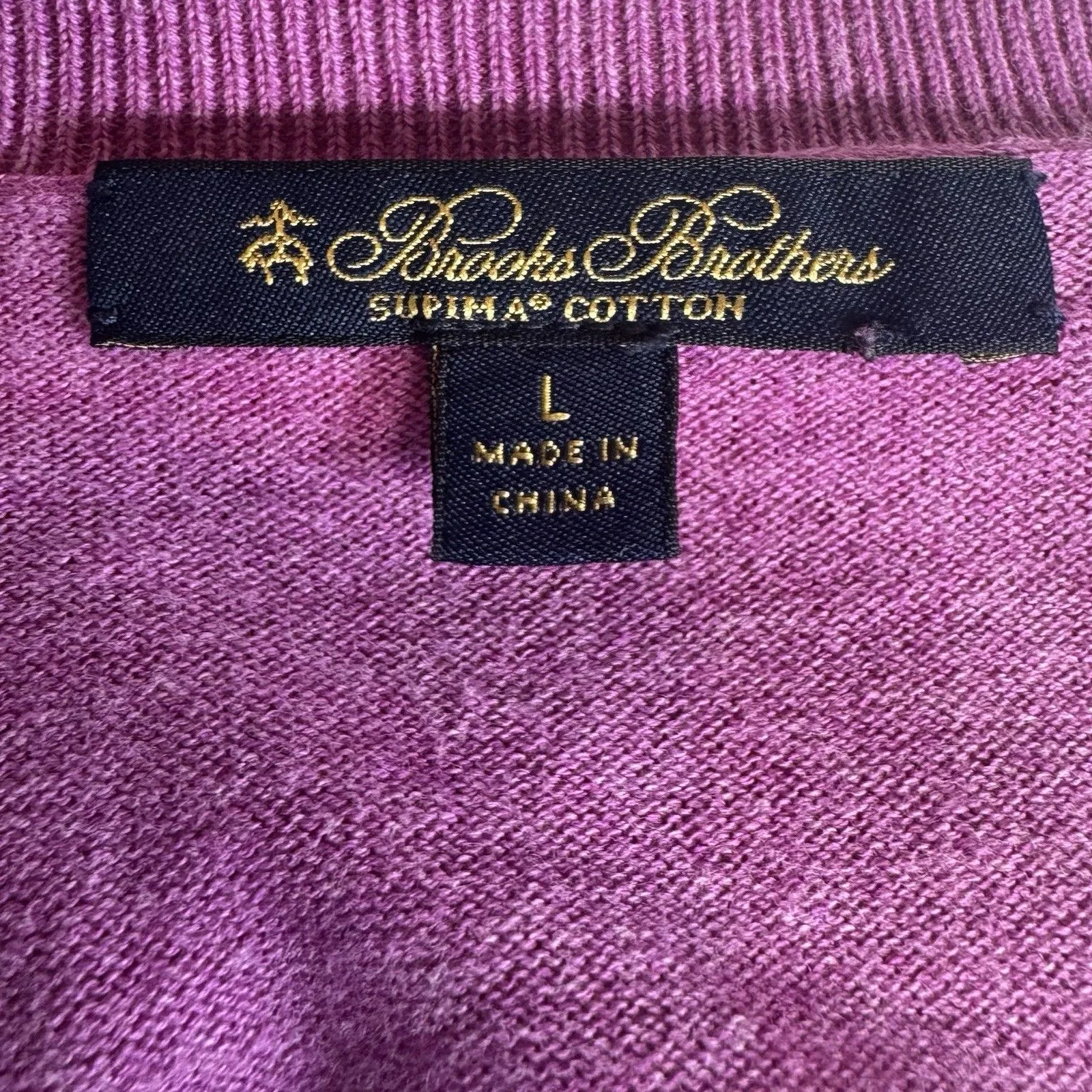 Brooks Brothers Womens Supima Cotton Cardigan Sweater Size L Pink Preppy Luxury - Image 5