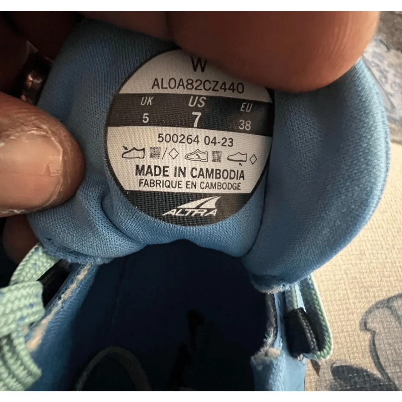 Altra Torin 7 Womens 7 Running Shoes Blue Zero Drop Road Gym Comfort - Image 10