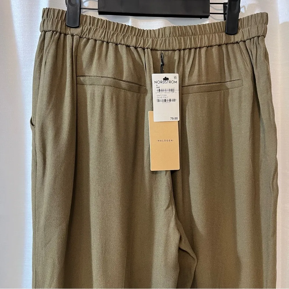 NWT Halogen Olive Italy Pull On Casual Trouser Pants - Size 8 - Image 5