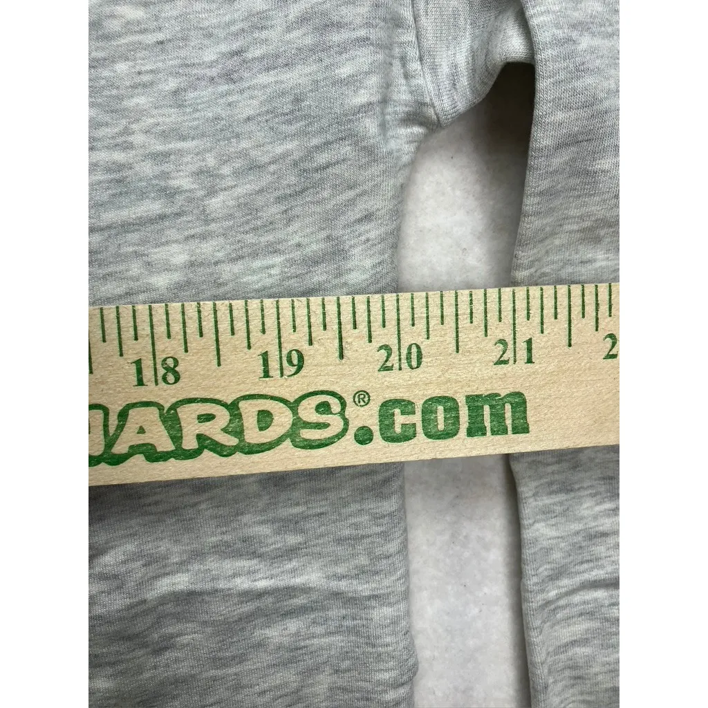 LOU & GREY Signaturesoft Plush V Neck Heather Grey Long Sleeve Top XS - Image 4