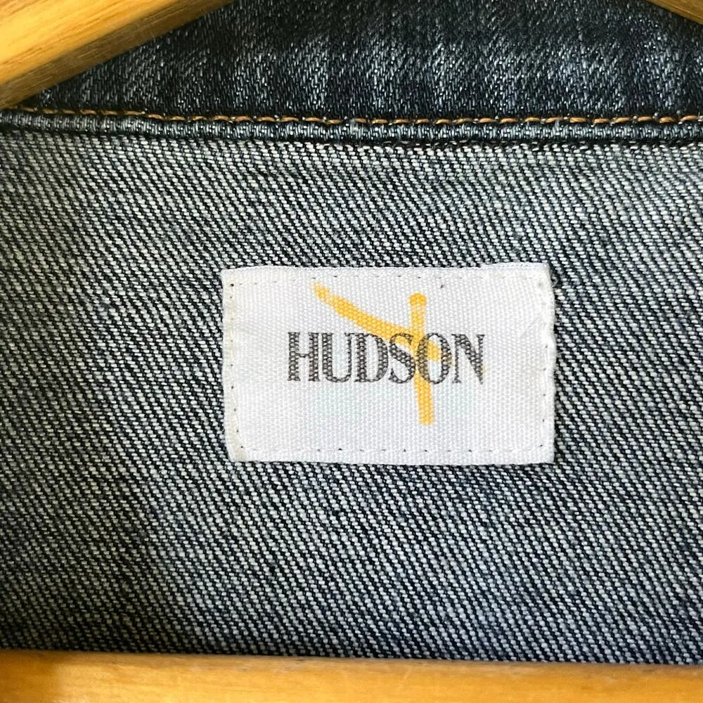 Hudson Women's Signature Jean Jacket Blue Denim Cropped Size S - Image 6