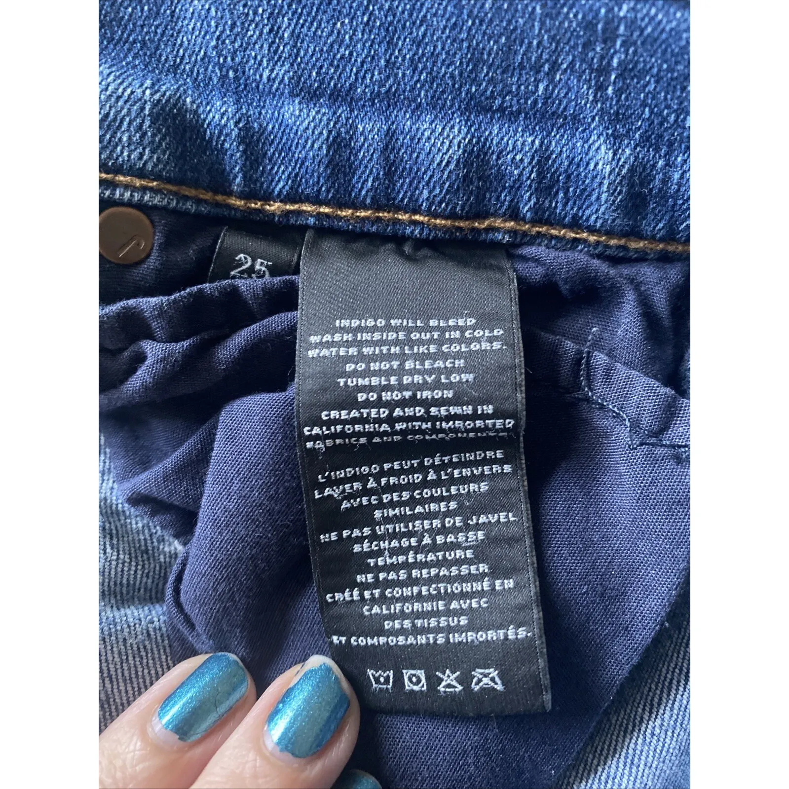 J‎ Brand 25 Mischief Medium Wash Distressed Raw Hem Skinny Cropped Leg Jeans - Image 8