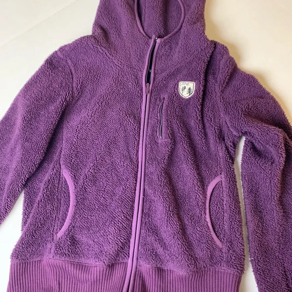 American Eagle  Purple Fleece Jacket Small - Image 2