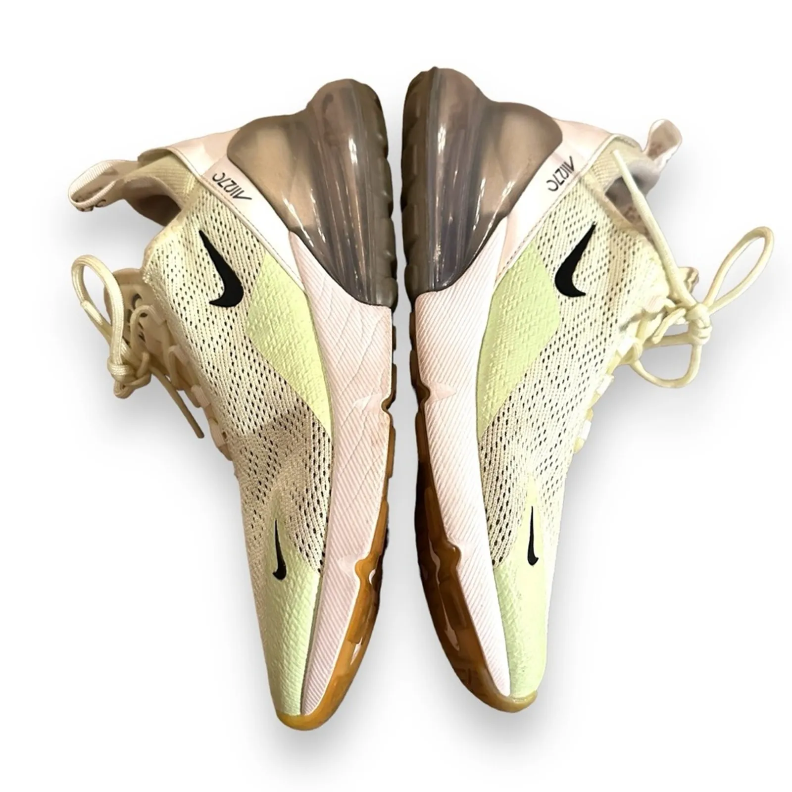Nike W Air Max 270 Shoes Sneakers in Barely Volt / Black Summit White Sz 9.5‎ - Image 4