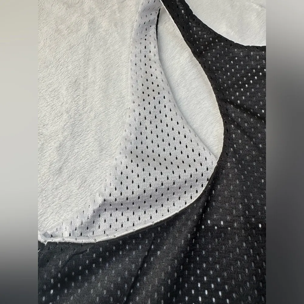 Popular Sports Long Beach Island Sleeveless Jersey in Black/White - Size Small - Image 14