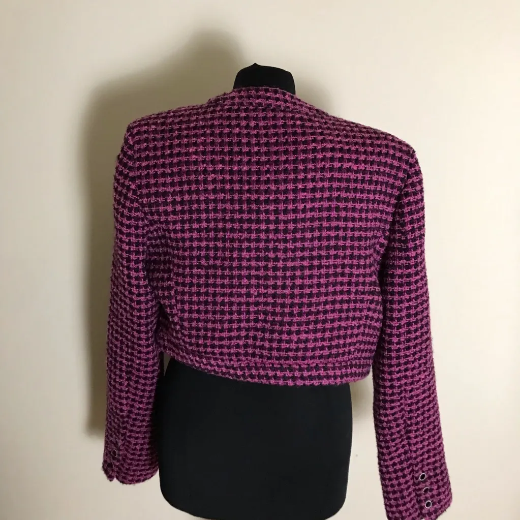 Zara Pink/Purple Cropped Blazer NWT - Image 7