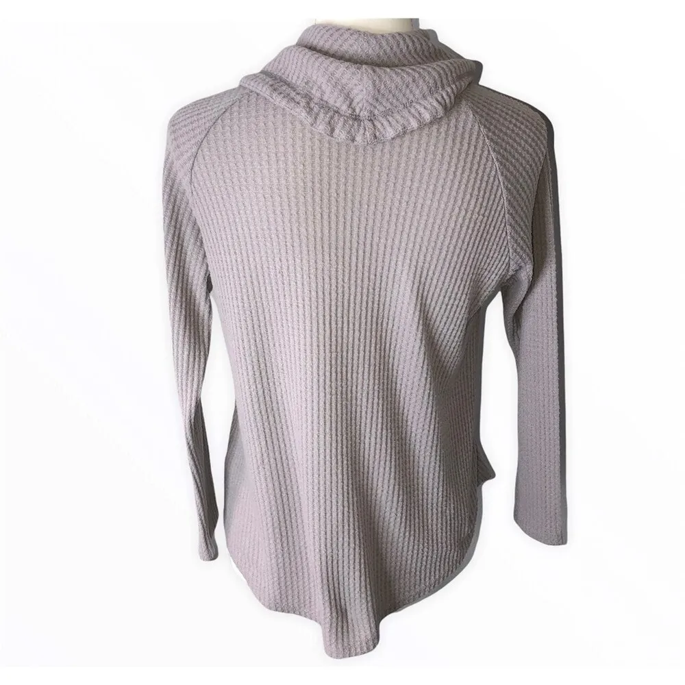 Charlotte Russe Ribbed Long Sleeve Cowl Neck Pullover Sweater - Image 3
