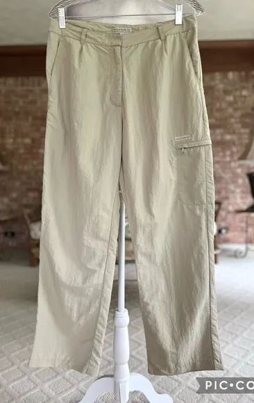 Royal Robbins Pants Khaki Nylon Utility Lightweight Outdoor Travel Vacation - Image 1