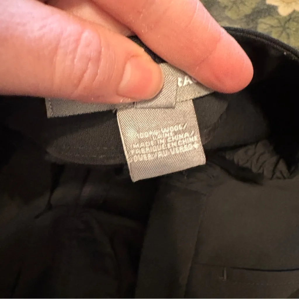 Ellen Tracy Wool Trouser Pants Women 20 Pleated Black Career Office Work Preppy - Image 6