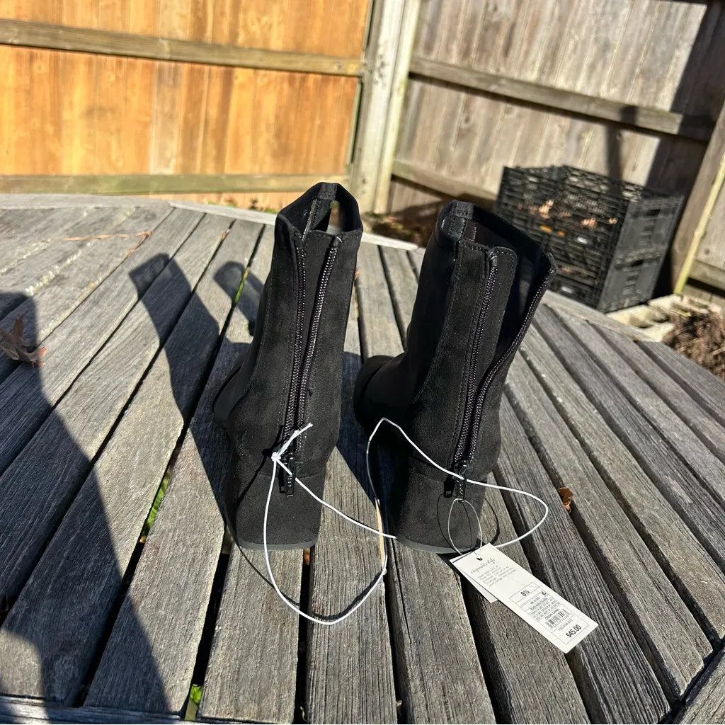 Nwt Women’s Celaena Boots by A New Day size 8.5 Black mesh Classic fall winter - Image 7