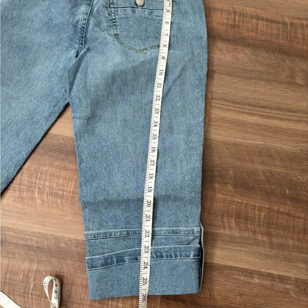 - X.O.X.O low rise Vintage (Y2K) light wash capri denim(wide leg) 7/8 - Image 11