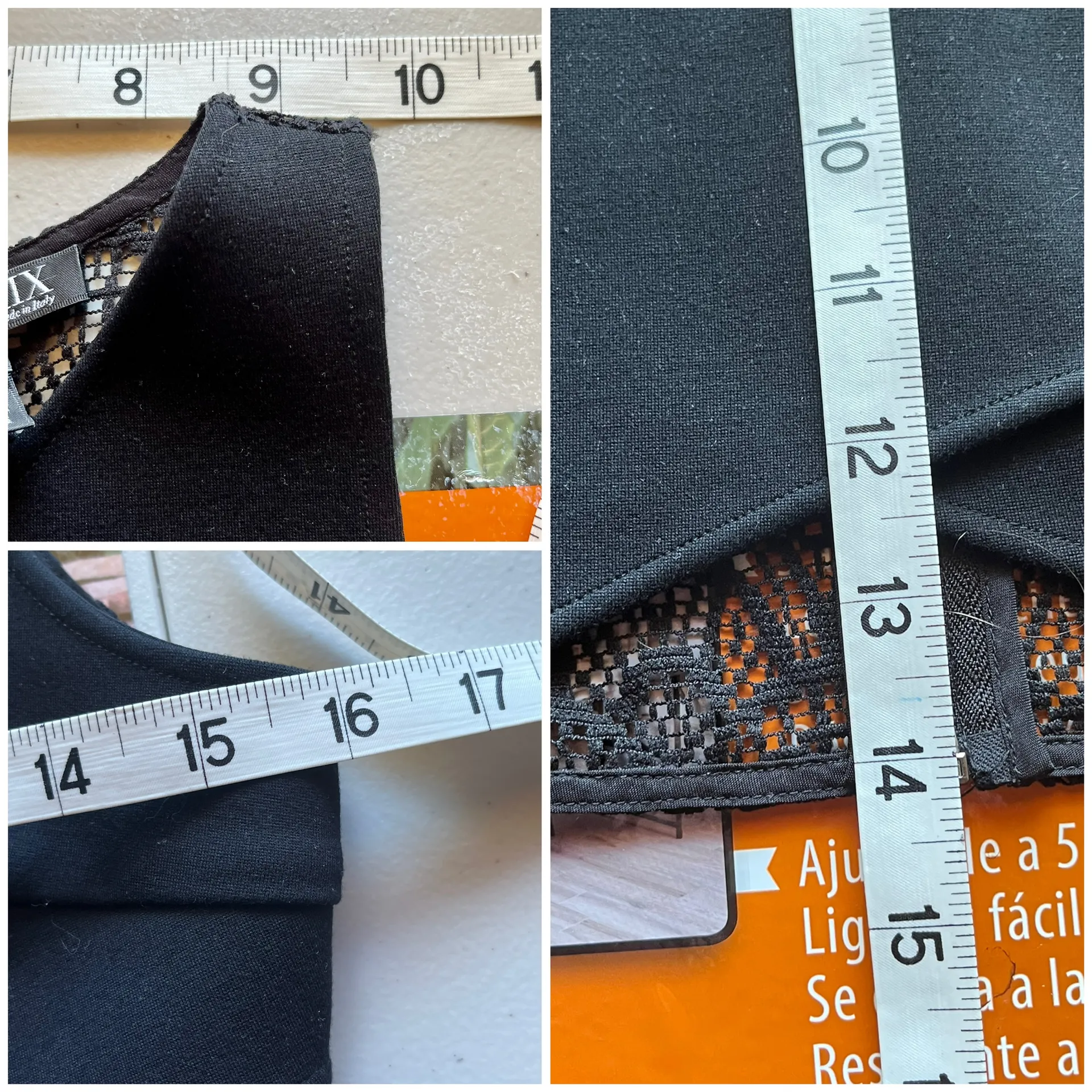 Womens  Black V Neck Sleeveless Crop Top S - Image 8