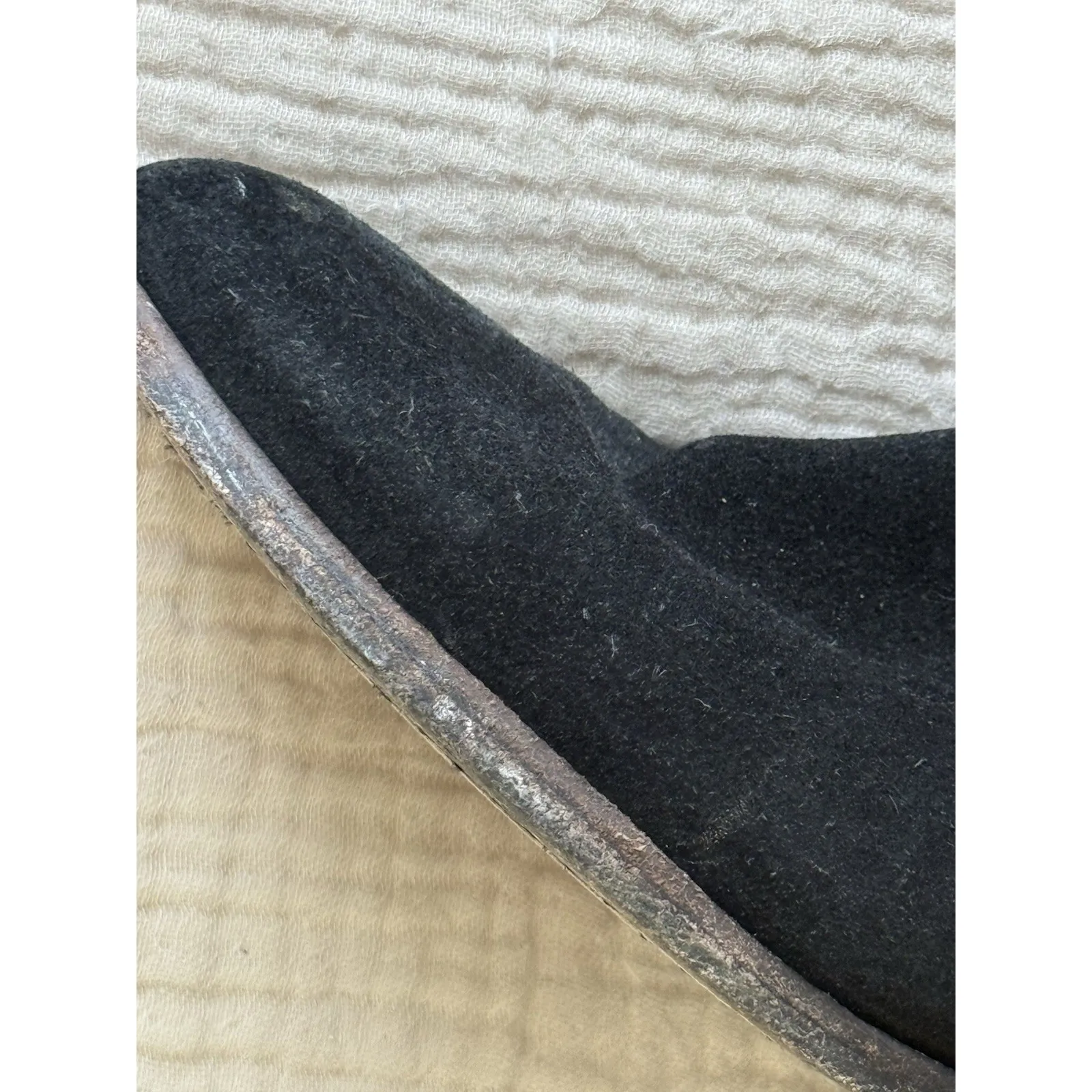 Frye Cara Short Boots Women's 8 B Black Suede Leather Slouch‎ Pull On Ankle Boho - Image 7