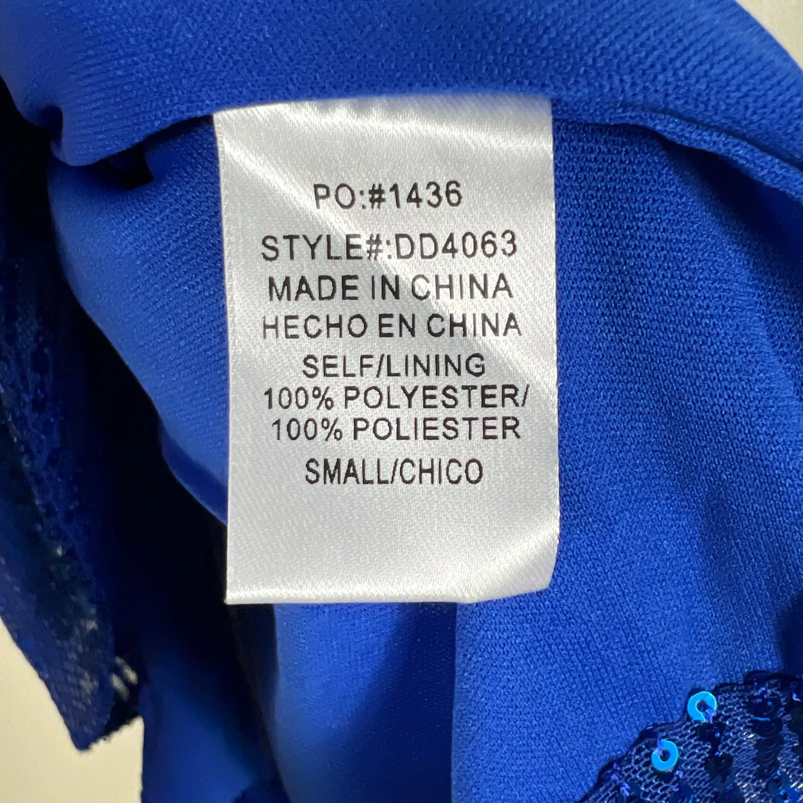 NWT Dress Day Mini Dress Womens S Blue Sequin V - Image 5