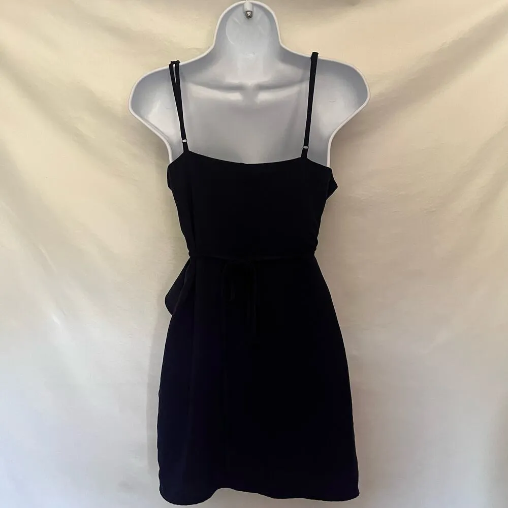 THE IMPECCABLE PIG Tie Wrap Sleeveless Mini Womens Dress Size Small Blue Ruffle - Image 6