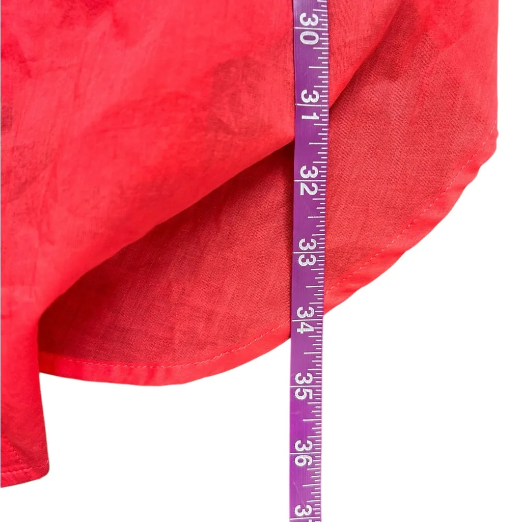 J. Crew Vibrant Red Casual Coverup - Image 3