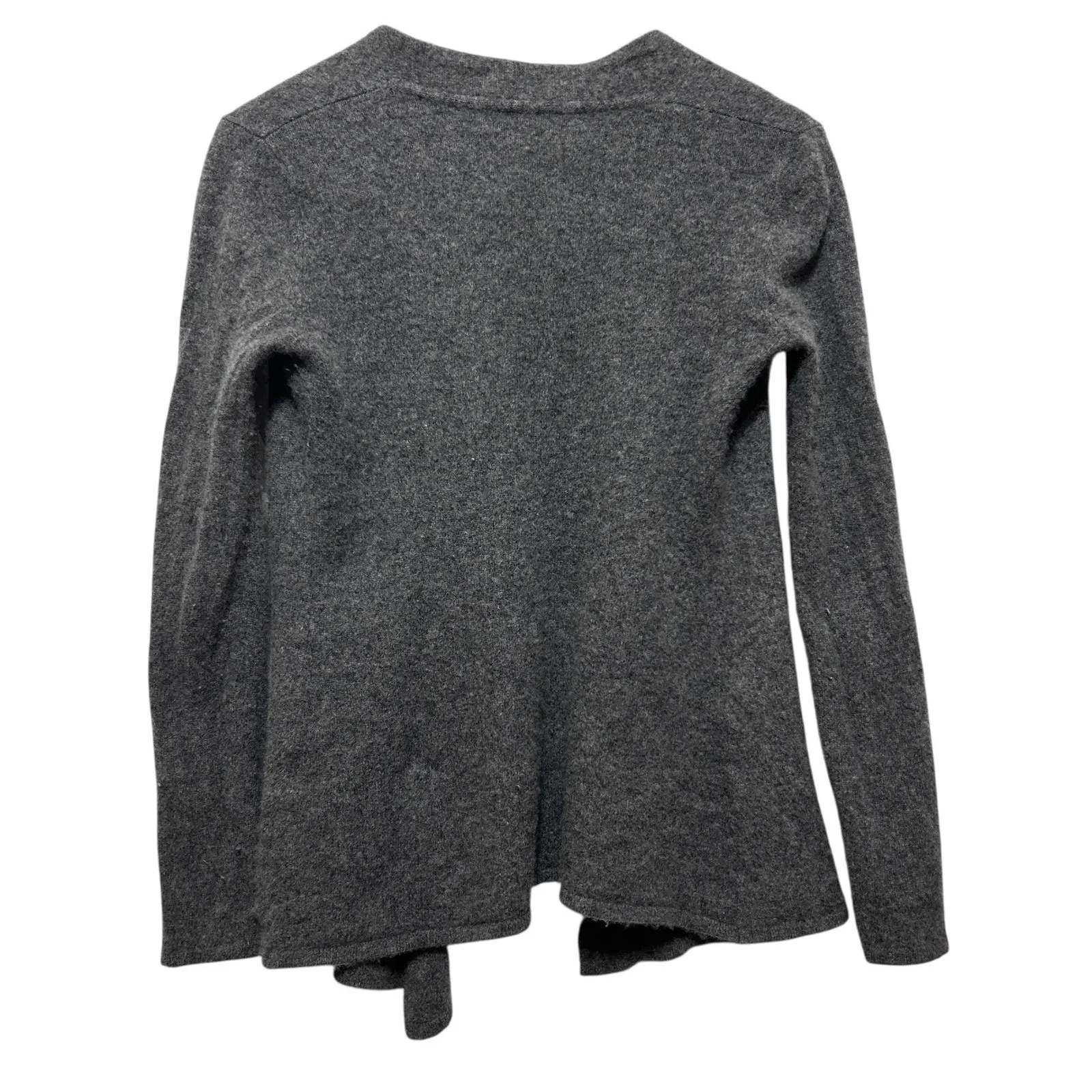 41 Hawthorn Womens Cashmere Cardigan Sweater M Gray Capsule Quiet Luxury Classic Size M - Image 2