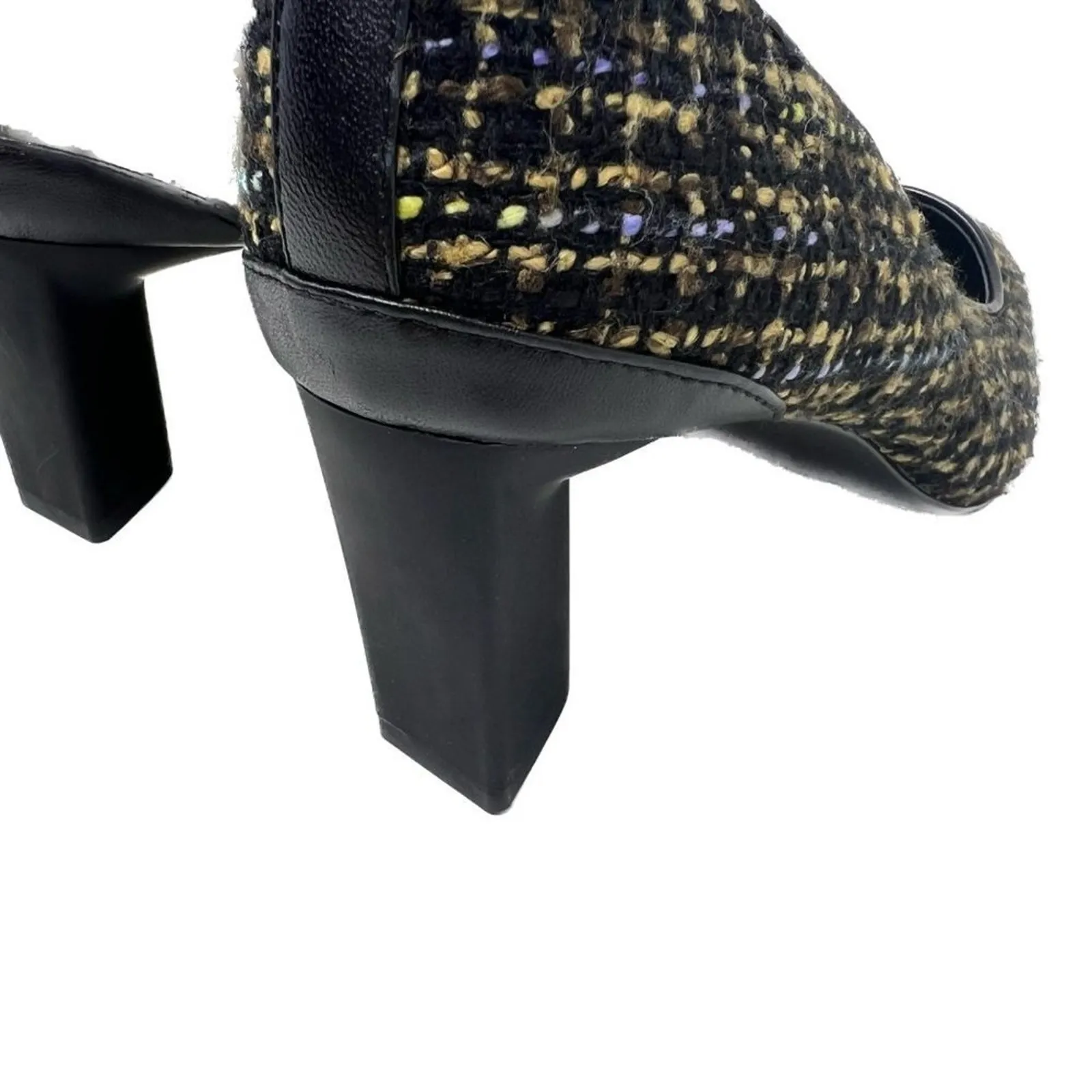 Logo by Lori Goldstein Liza Tweed Pointed Toe Pumps 8.5M Academia Career Preppy - Image 4