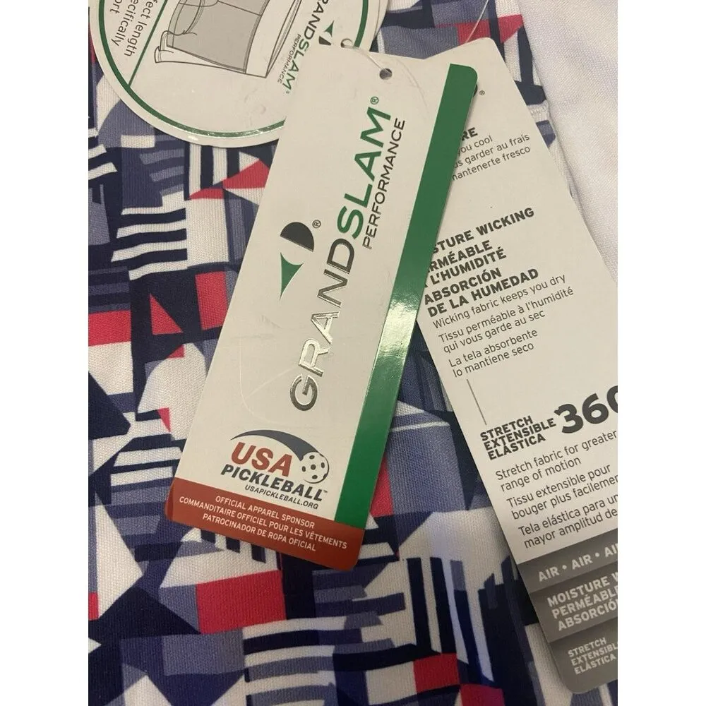 Women's Grand Slam Performance‎ Pickleball Skort XL Navy White Ball Pocket NWT - Image 9