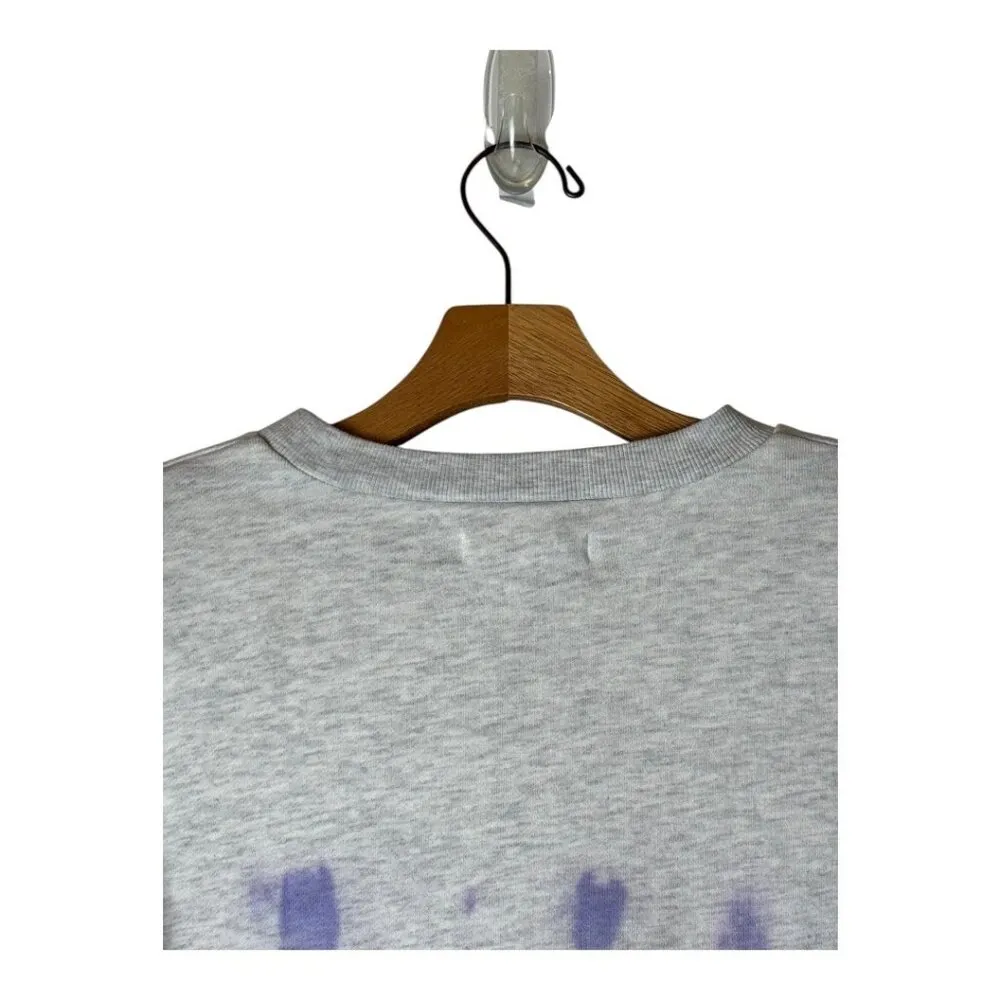 BlankNYC‎ Sweatshirt Women Large Gray Tie Dye Crop Into The Groove NWT Athletic - Image 6