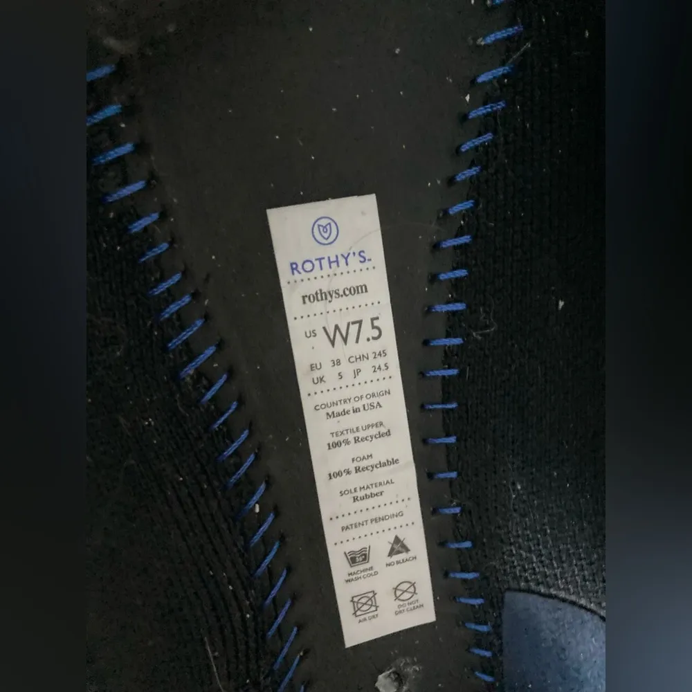 Rothy’s Solid Black Loafers size 7.5 - Image 3