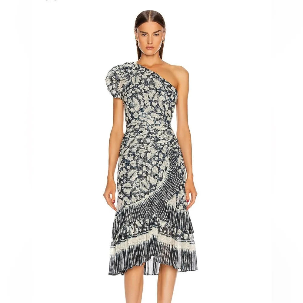 NWOT ulla Johnson Anja one shoulder dress - Image 3