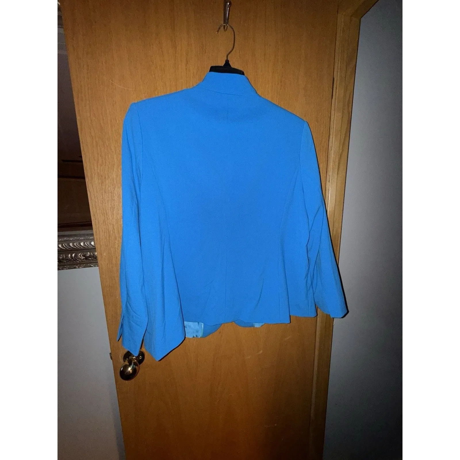 Vince Camuto Business Suit Women’s 20W Blue 1 Button Blazer Long Sleeve Career - Image 5