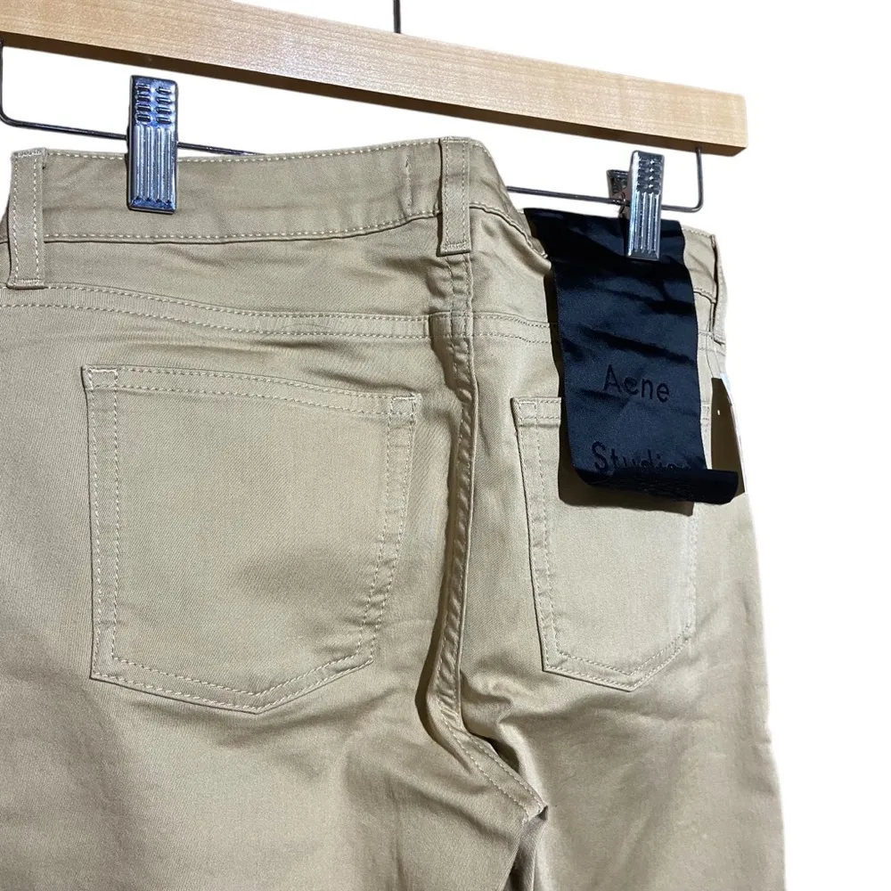 NWT Acne Studios Women's Skin 5 Taupe Skinny Jeans Khaki Tan Size 25 / 32 - Image 5