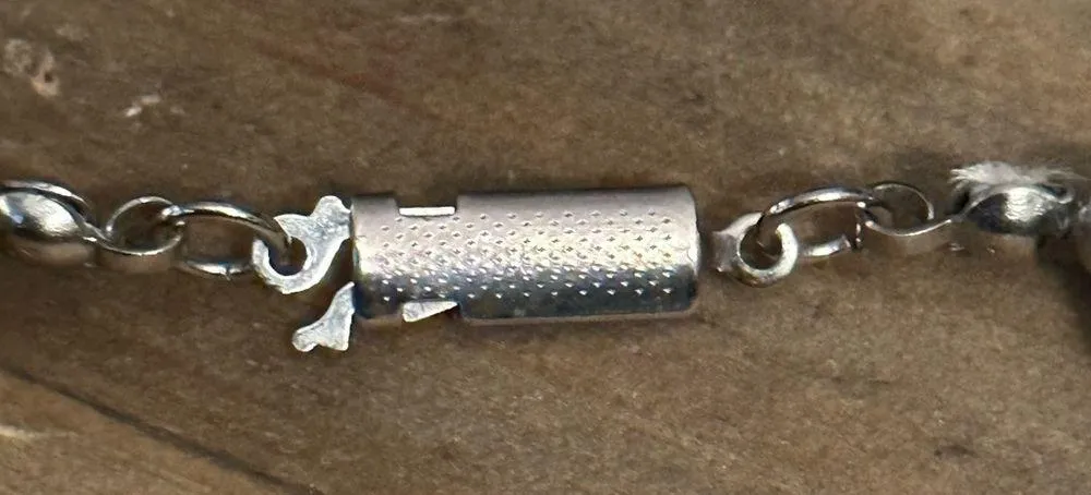 Vintage blue Howlite bead necklace - Image 3