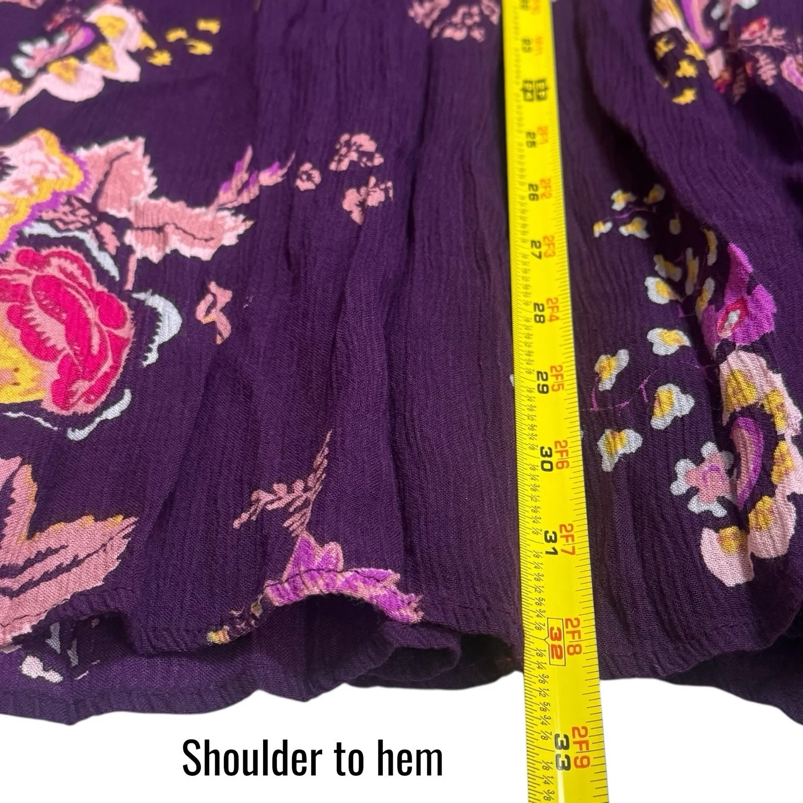 NEW Patrons of Peace Floral Bell Sleeve Keyhole Dress Fairy Feminine Bohemian M - Image 12