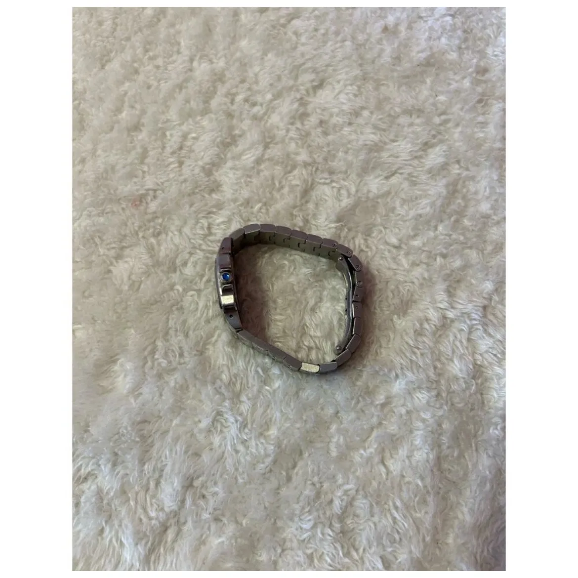 CARTIER SANTOS‎ WATCH Silver/Blue Water Repelant / Stainless Steel 40MM - Image 11