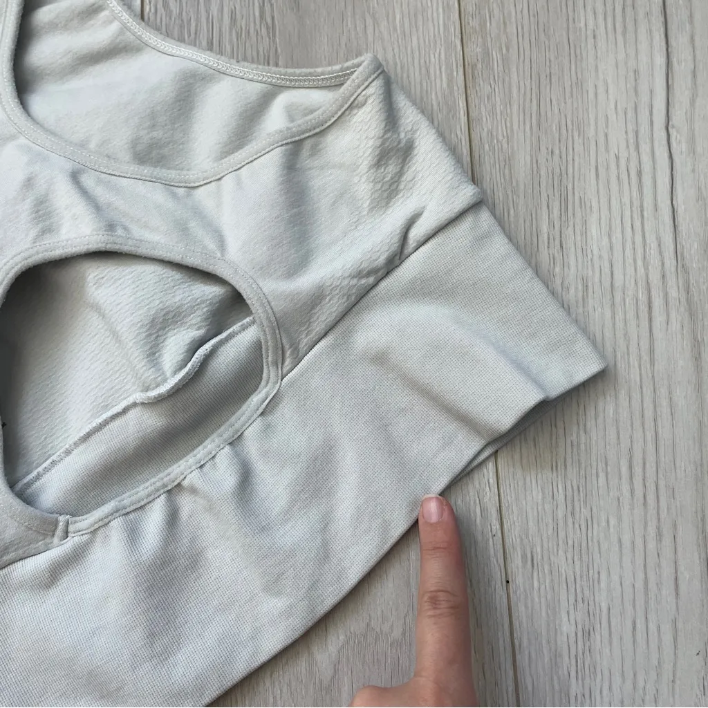 Free People Bra every single time cutout sports womens Gray (medium large) gym - Image 4