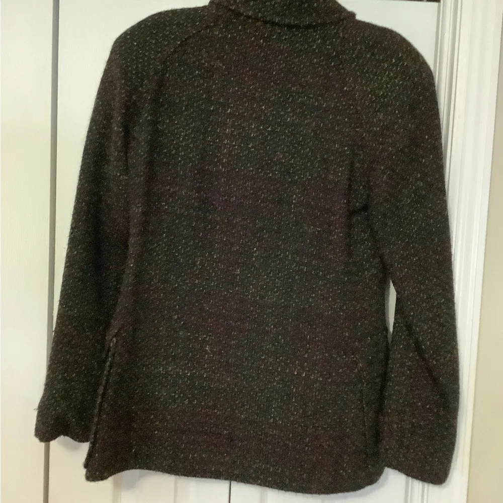 Ladies Multi Color Double Breasted Coat - Image 4