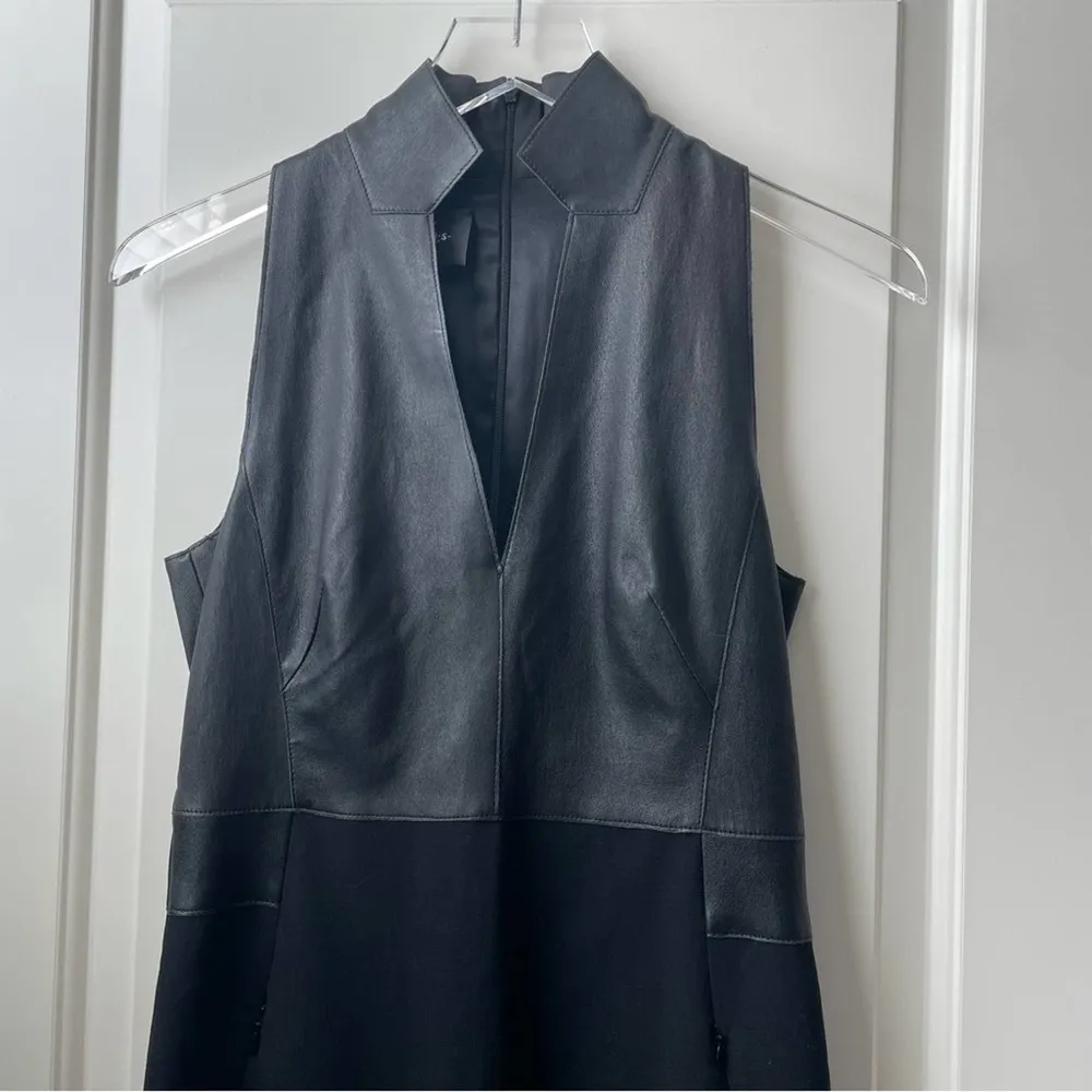 Akris Punto Leather Dress Black - Image 16