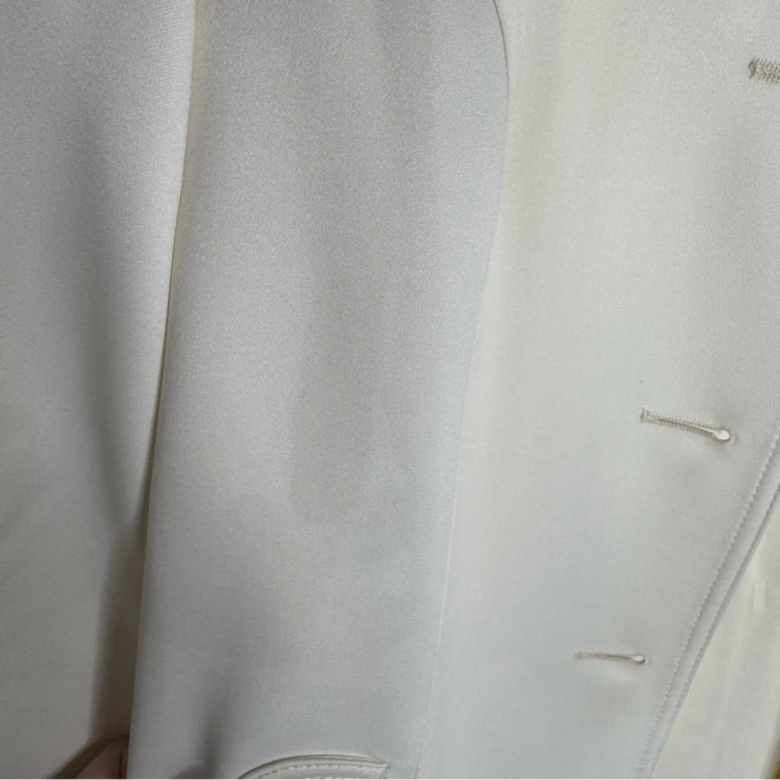 Vintage London Fog Cream Trench Coat Cream Light Academia Size 16 Petite - Image 7