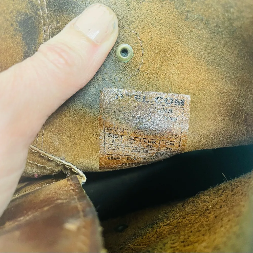 Sorel Joan of Arctic Wedge Boots Brown Leather Lace Up Size 9 - Image 16