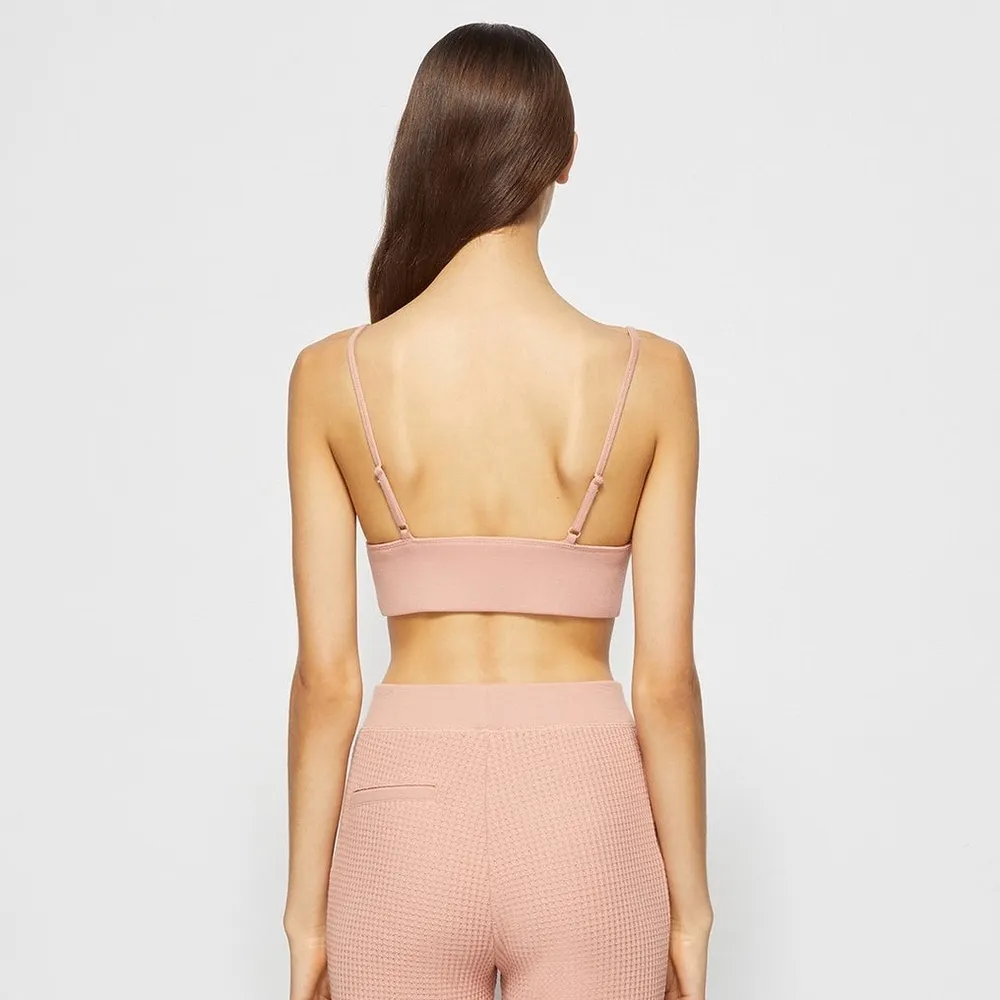 JONATHAN SIMKHAI Juliette Waffle Bralette In Chai - Image 3