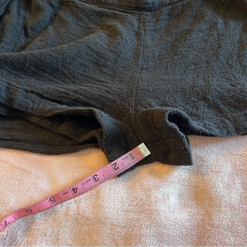 Free People black Lead On skort romper long sleeve wrap around size S - Image 9