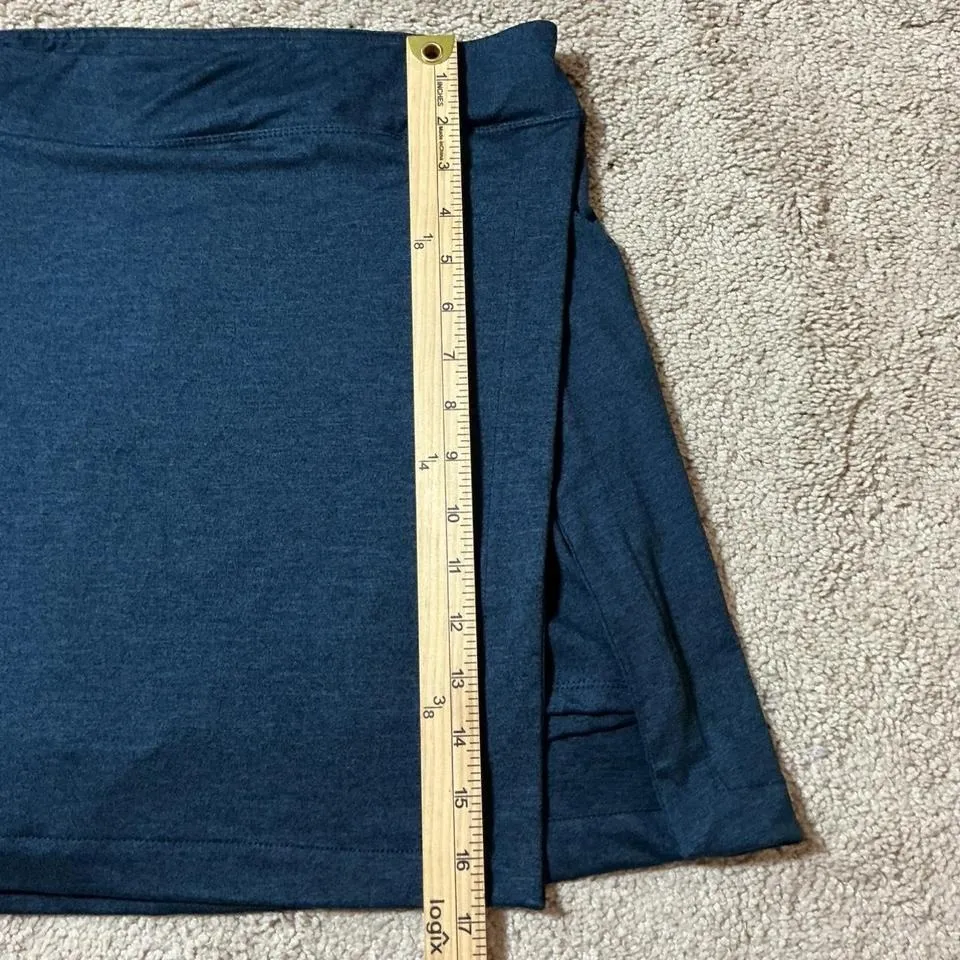 Quince Ultra Soft Side Slit Skort Heather Navy XL Athletic Tennis Golf - Image 6