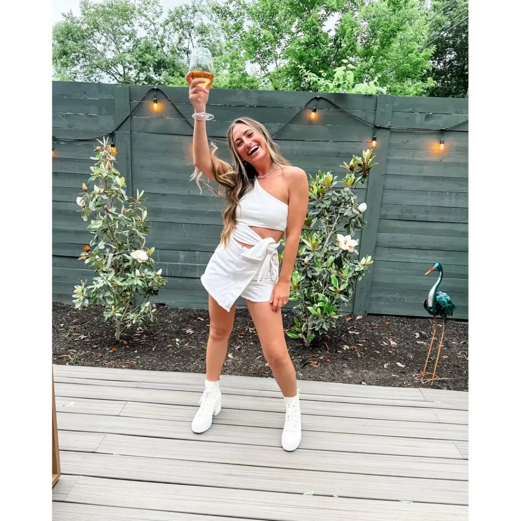 FREE PEOPLE x We The Free Emmy Denim Skort in Wash White Size US 8 - Image 5