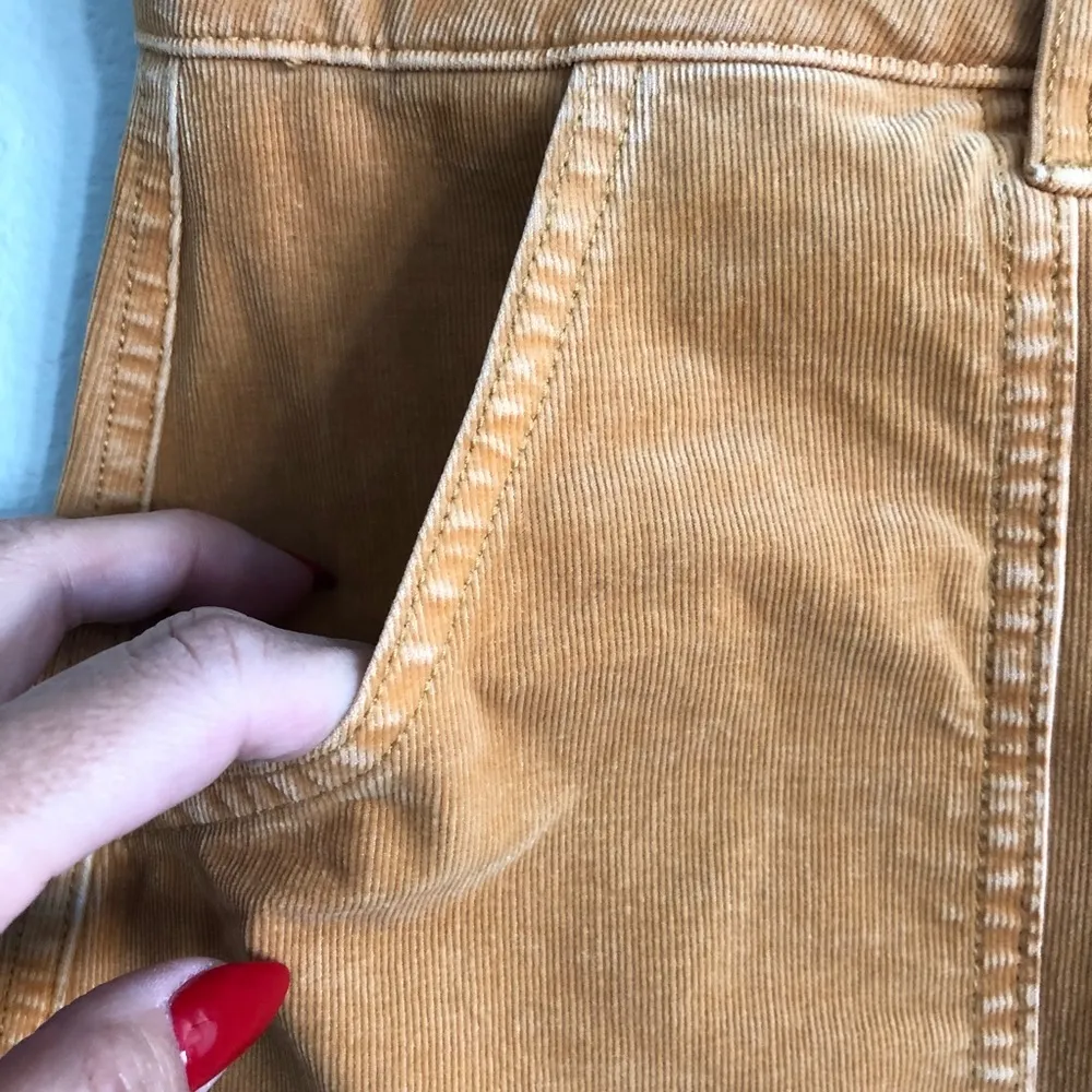 Outfitters Mustard Yellow Corduroy Skirt. Size: 6 - Image 6