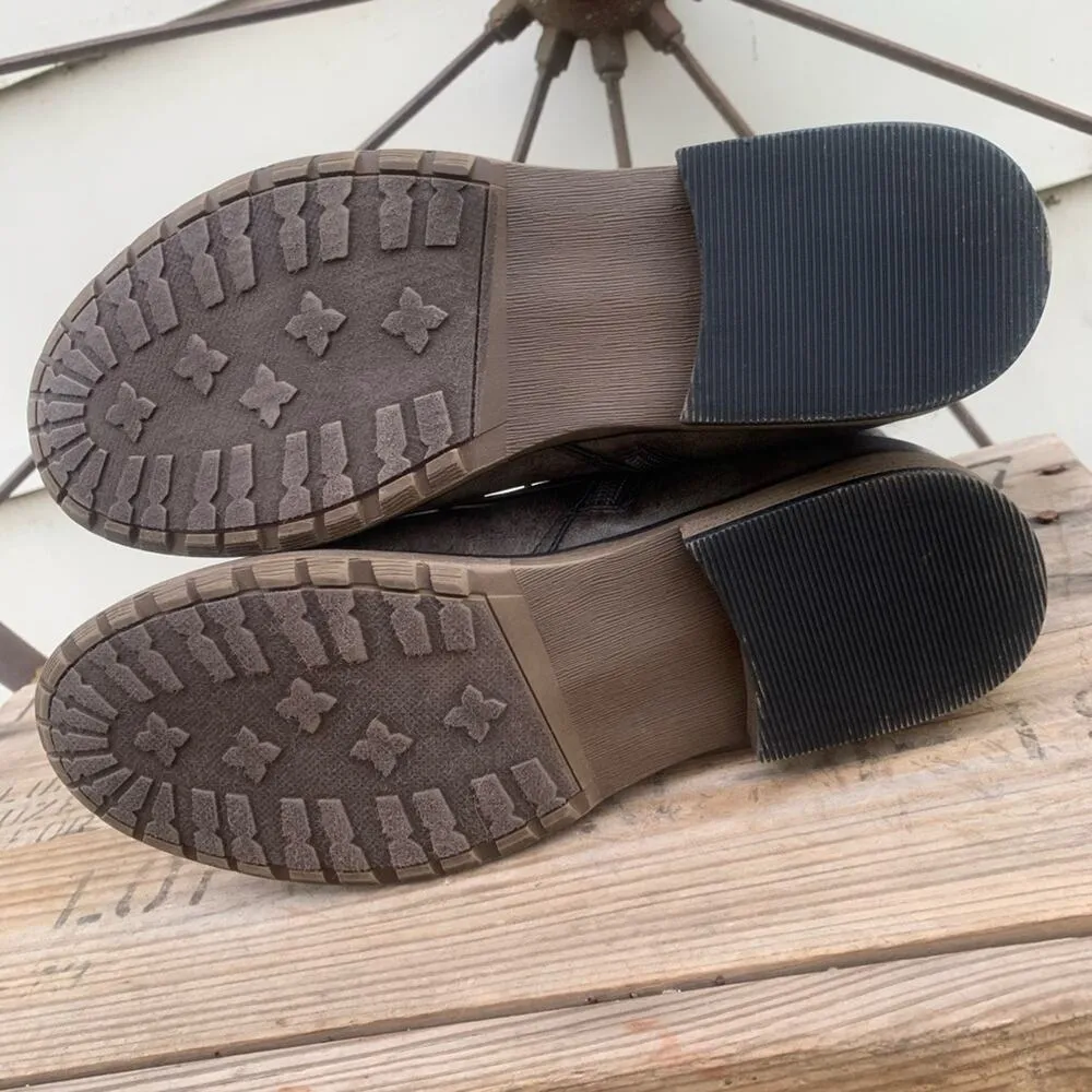 Rampage combat/moto zip up boots gray black - Image 6