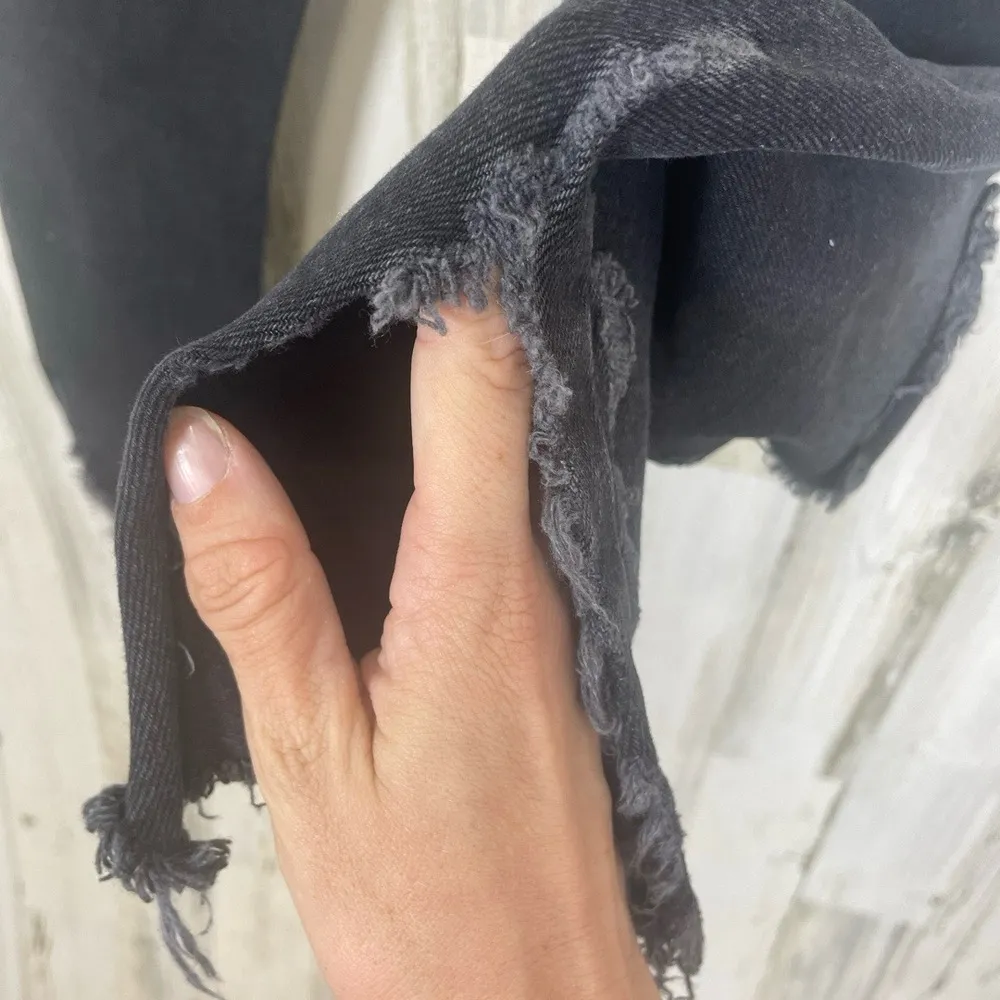 WE THE FREE Jeans Womens‎ 25 Black Distressed Ripped Frayed Edgy Casual - Image 7