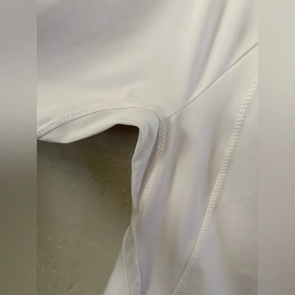 Athleta  Running Wild Half Zip Womens Medium White Pullover Athletic Top - Image 4