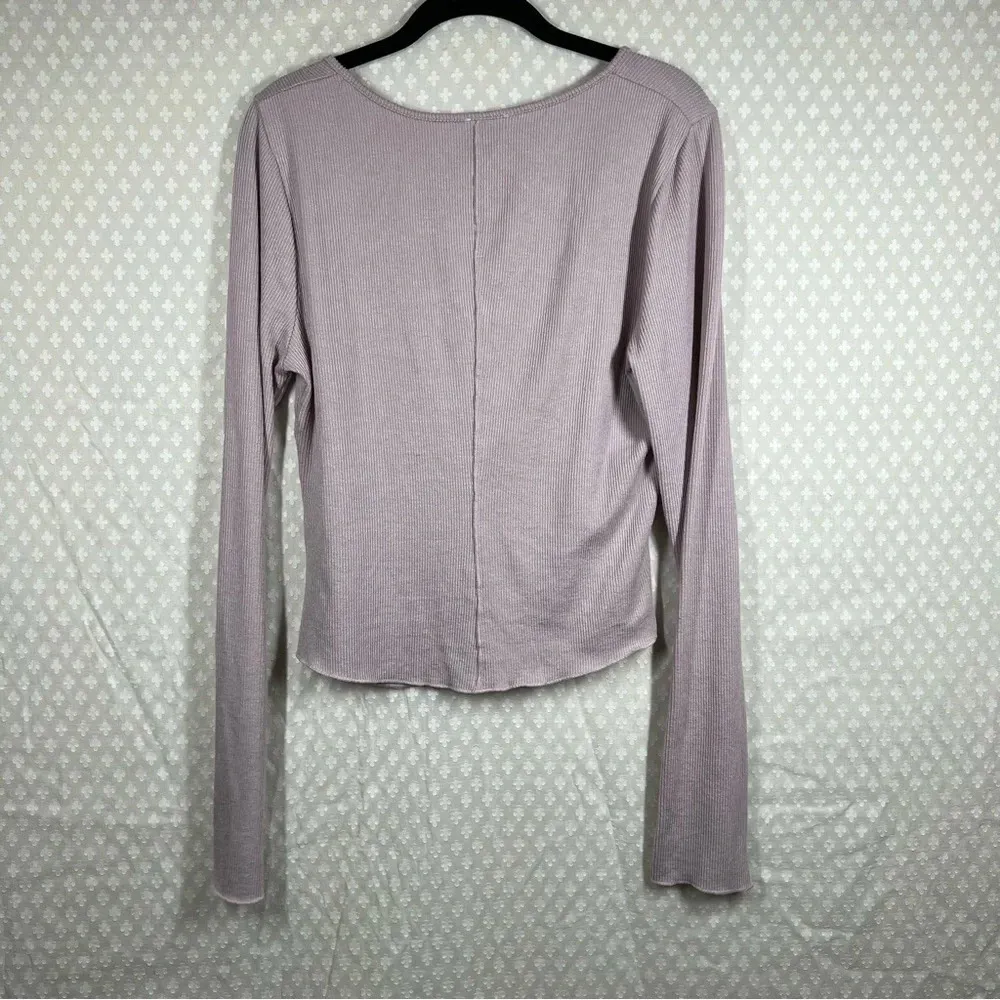 Free People  Intimately Pink Keep‎ It Basic Henley Top - Image 4